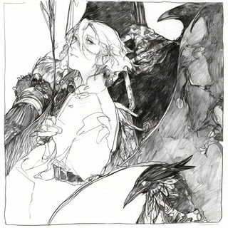 Mycoblossom style, Midjourney V6.1: black-and-white manga comic strip