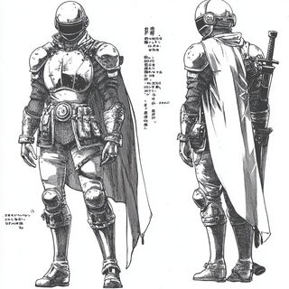 Ochre Moonline style, Midjourney V6.1: concept art character design of retropunk steam knight