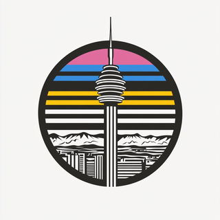 Ochre Moonline style, Midjourney V6.1: bold minimalist logo design for Istanbul city municipal services