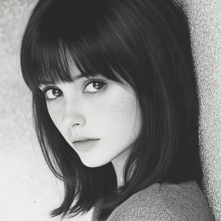 Ochre Moonline style, Midjourney V6.1: photographic portrait of female protagonist