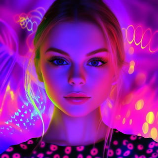 Lavendark style, Midjourney V6.1: photographic portrait of female protagonist