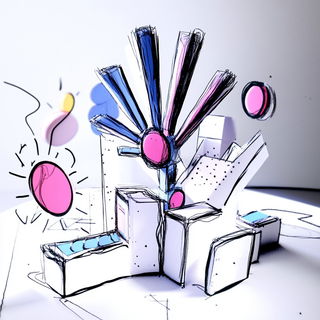Stratowash style, Midjourney V6.1: abstract 3D render