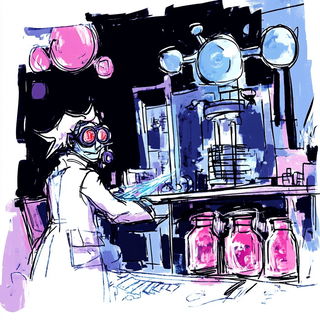 Stratowash style, Midjourney V6.1: editorial illustration for popular scientific magazine cover