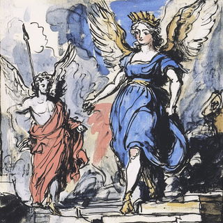 Stratowash style, Midjourney V6.1: classical 18th-century oil painting