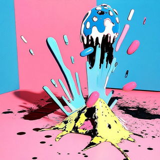 Crescent Plate Phenomenon style, Midjourney V6.1: abstract 3D render