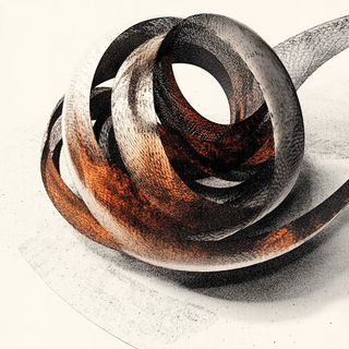 Canalcut style, Midjourney V6.1: abstract 3D render