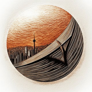 Canalcut style, Midjourney V6.1: bold minimalist logo design for Istanbul city municipal services