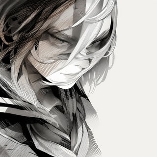 Canalcut style, Midjourney V6.1: black-and-white manga comic strip