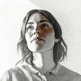 Canalcut style, Midjourney V6.1: photographic portrait of female protagonist