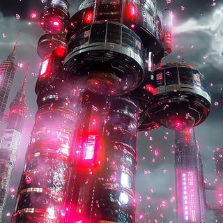 Burinweather style, Midjourney V6.1: cinematic shot from sci-fi movie