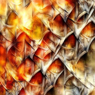 Inkblossom Japonisme style, Midjourney V6.1: creative pattern composition