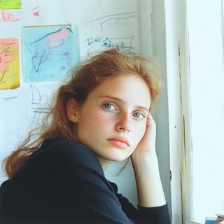 Gearvista style, Midjourney V6.1: photographic portrait of female protagonist