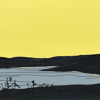 Cryomigratory Cinema style, Midjourney V6.1: realistic landscape photograph of quiet dawn