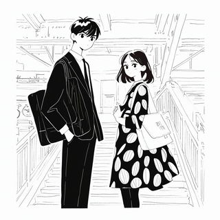 Cloudcut Gneiss style, Midjourney V6.1: black-and-white manga comic strip