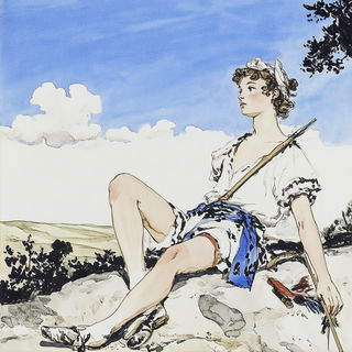 Craneflower Ukiyoarmor style, Midjourney V6.1: classical 18th-century oil painting