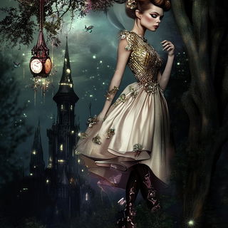 Aerialaqueduct style, Midjourney V6.1: retro fairy-tale illustration