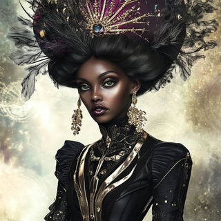 Aerialaqueduct style, Midjourney V6.1: haute-couture fashion outfit