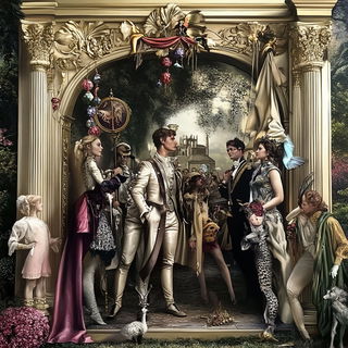 Aerialaqueduct style, Midjourney V6.1: classical 18th-century oil painting
