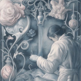Atlasdream style, Midjourney V6.1: editorial illustration for popular scientific magazine cover