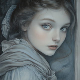 Atlasdream style, Midjourney V6.1: photographic portrait of female protagonist