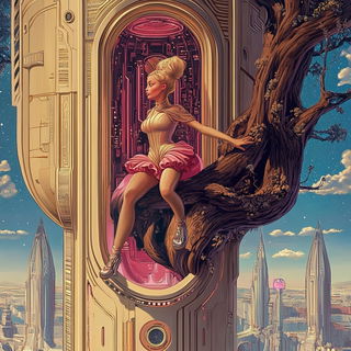 Turquoisefolklore style, Midjourney V6.1: retro fairy-tale illustration