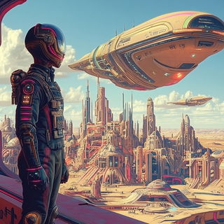 Turquoisefolklore style, Midjourney V6.1: cinematic shot from sci-fi movie