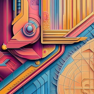 Turquoisefolklore style, Midjourney V6.1: creative pattern composition