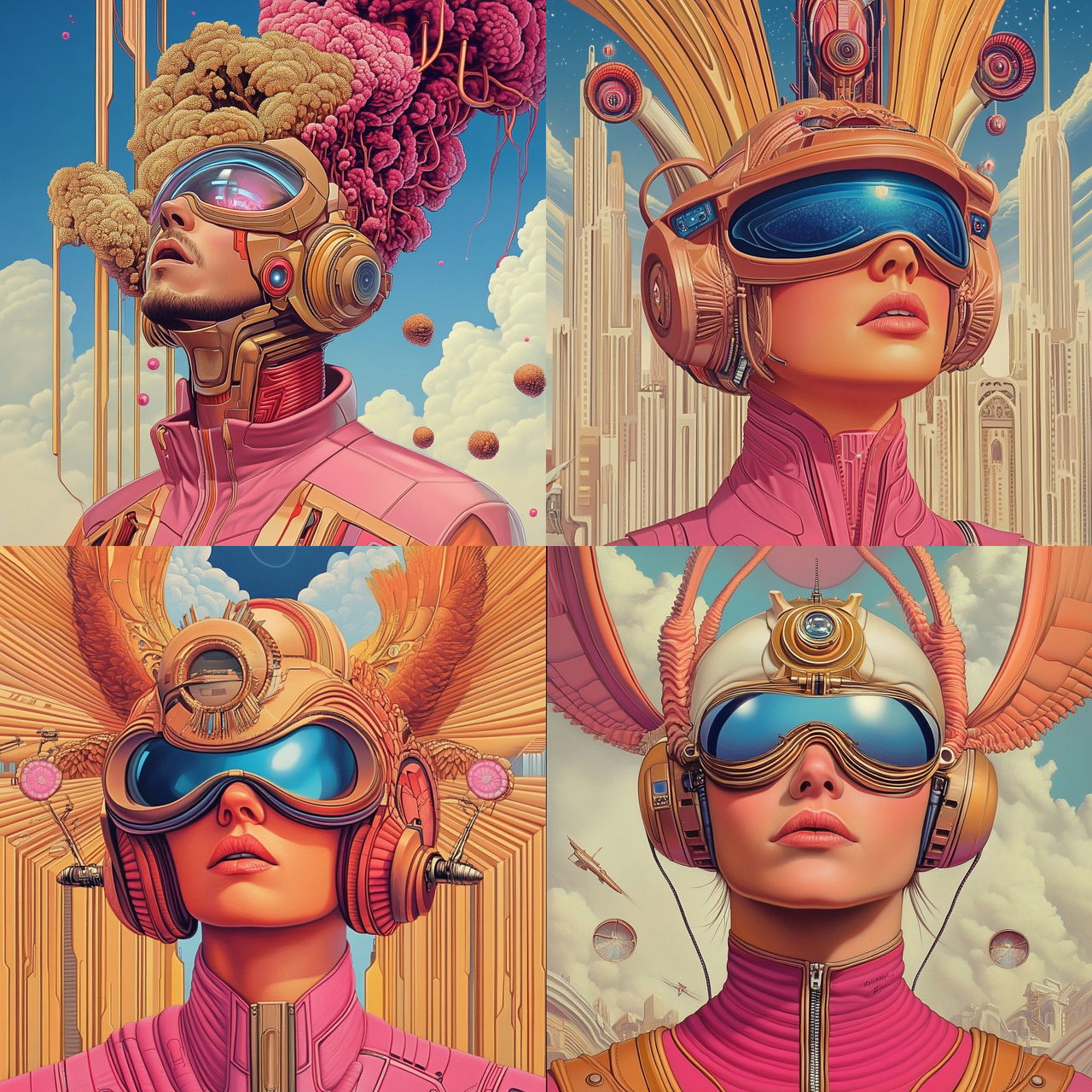 Turquoisefolklore style, Midjourney V6.1, render 1 of 4