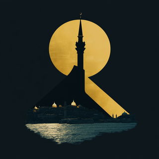 Cinechromia style, Midjourney V6.1: bold minimalist logo design for Istanbul city municipal services