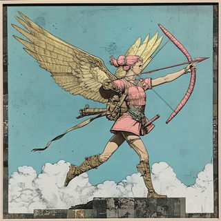 Fossilfolk Chromatism style, Midjourney V6.1: classical 18th-century oil painting