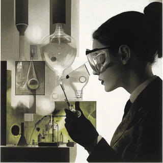 Botanomarble style, Midjourney V6.1: editorial illustration for popular scientific magazine cover