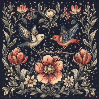 Charcoalwetland style, Midjourney V6.1: traditional folk art