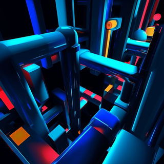 Inkpanorama style, Midjourney V6.1: technical infrastructure blueprint schematics