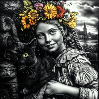 Prussian Goldsalt style, Midjourney V6.1: traditional folk art