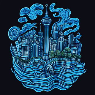 Smogchromatic style, Midjourney V6.1: bold minimalist logo design for Istanbul city municipal services