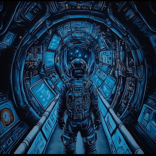 Smogchromatic style, Midjourney V6.1: cinematic shot from sci-fi movie