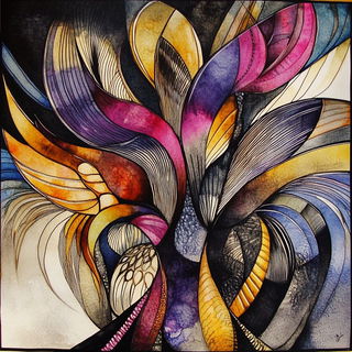 Umbrellacrania style, Midjourney V6.1: traditional folk art