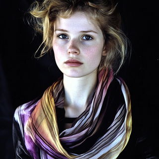 Umbrellacrania style, Midjourney V6.1: photographic portrait of female protagonist