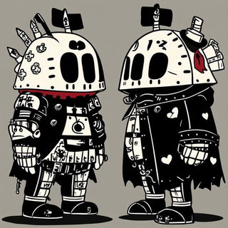 Biolume Crashcountry style, Midjourney V6.1: concept art character design of retropunk steam knight