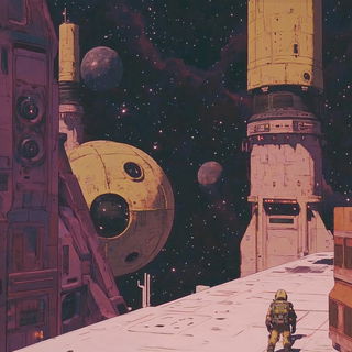 Washwind Shanshui style, Midjourney V6.1: cinematic shot from sci-fi movie