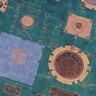 Washwind Shanshui style, Midjourney V6.1: technical infrastructure blueprint schematics