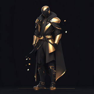 Cloudvault Illumination style, Midjourney V6.1: concept art character design of retropunk steam knight