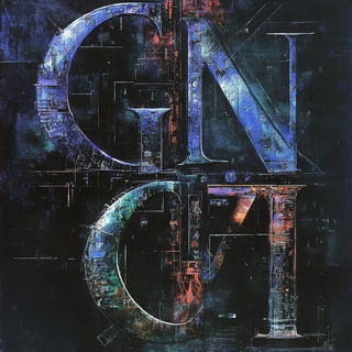 Galehaven Tableau style, Midjourney V6.1: typographic composition with large letters