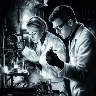 Domelacquer style, Midjourney V6.1: editorial illustration for popular scientific magazine cover
