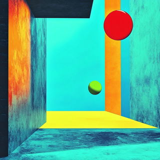 Sculptural Chromagrotto style, Midjourney V6.1: abstract 3D render