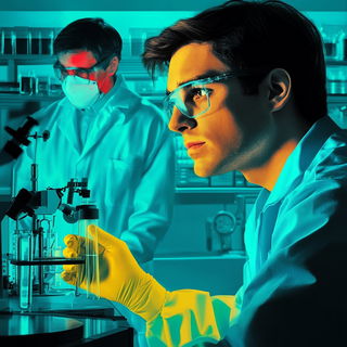 Sculptural Chromagrotto style, Midjourney V6.1: editorial illustration for popular scientific magazine cover