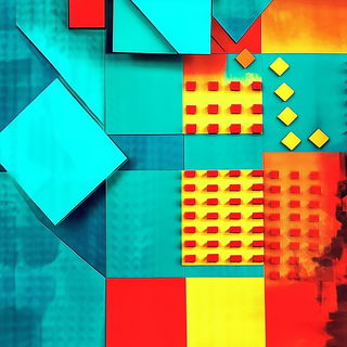 Sculptural Chromagrotto style, Midjourney V6.1: creative pattern composition