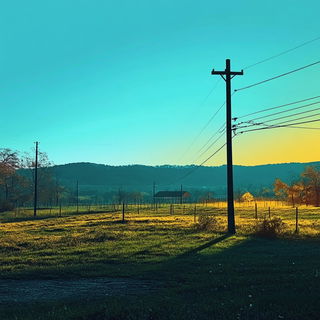 Sculptural Chromagrotto style, Midjourney V6.1: realistic landscape photograph of quiet dawn