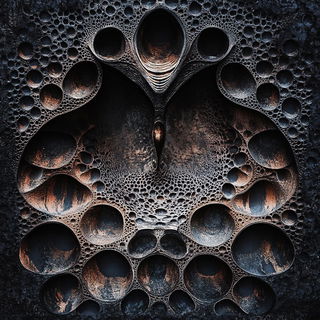 Ceramapop style, Midjourney V6.1: creative pattern composition