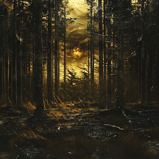 Brassfire Anvillands style, Midjourney V6.1: realistic landscape photograph of quiet dawn